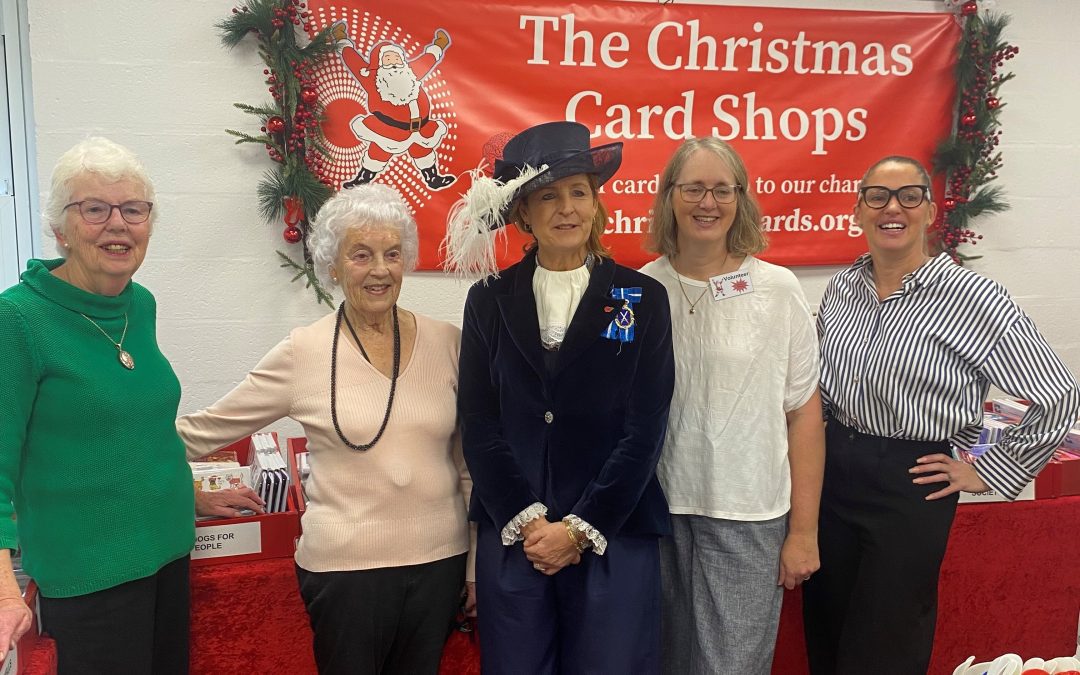 Charity Christmas Card Shop Opened by High Sheriff of Cheshire