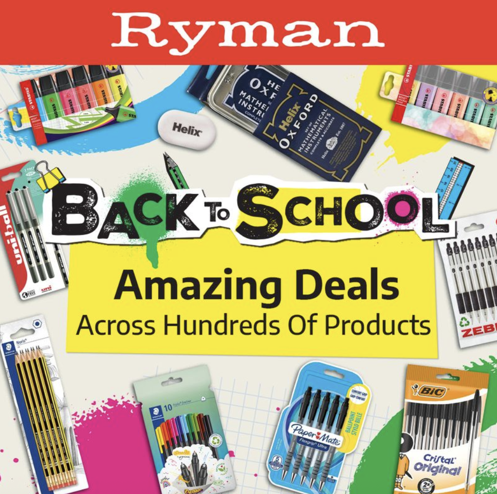 Ryman back to school deals