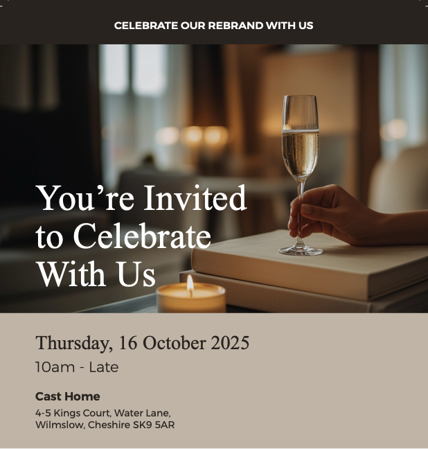 Celebrate the Cast Interiors Rebrand