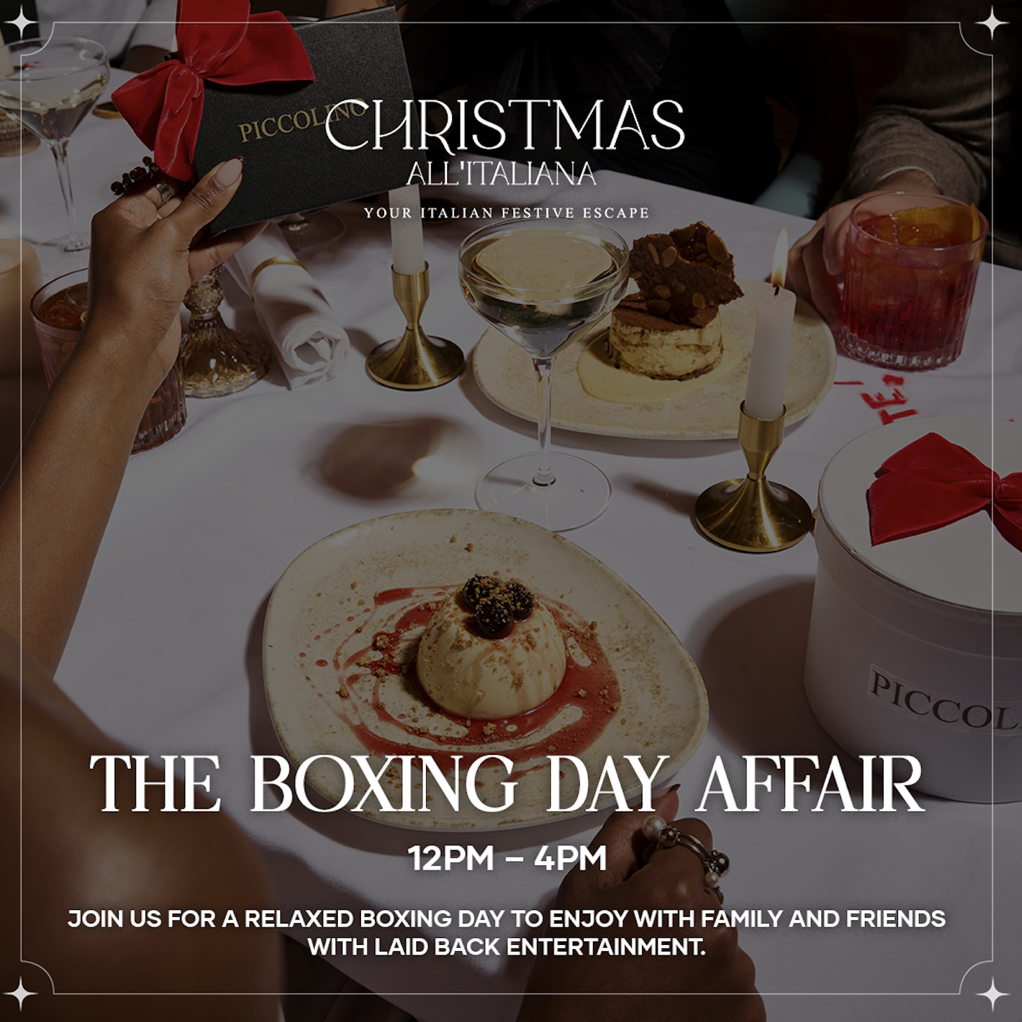 The Boxing Day Affair at Piccolino Wilmslow