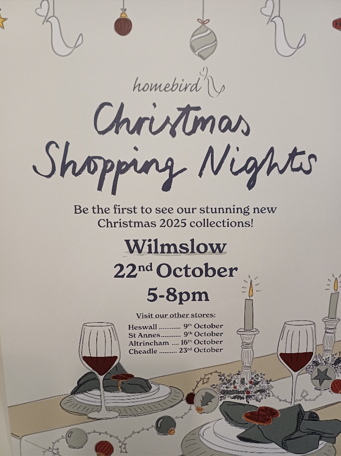 homebird Interiors Christmas Shopping Evening