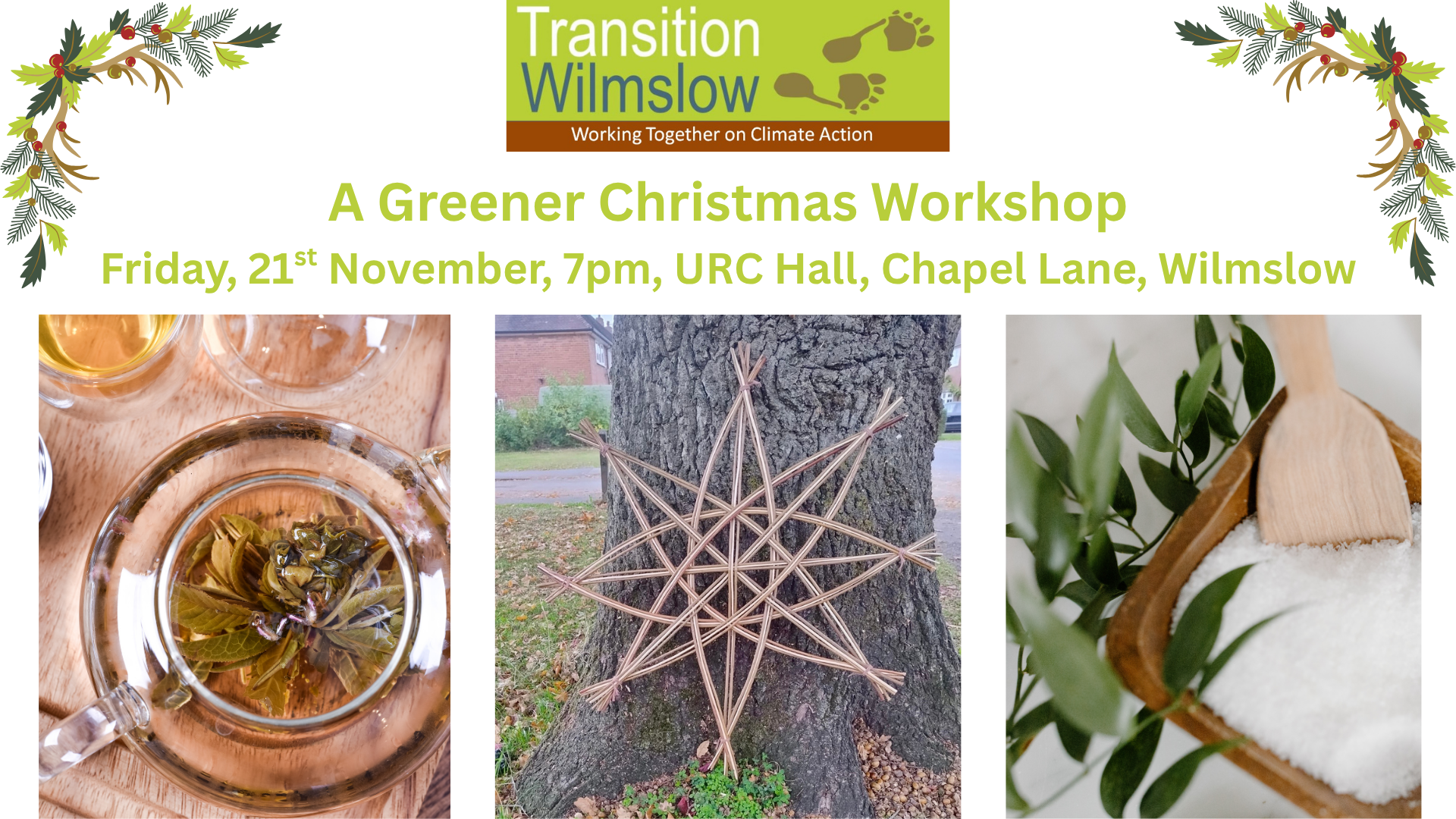 A Greener Christmas Workshop with Transition Wilmslow