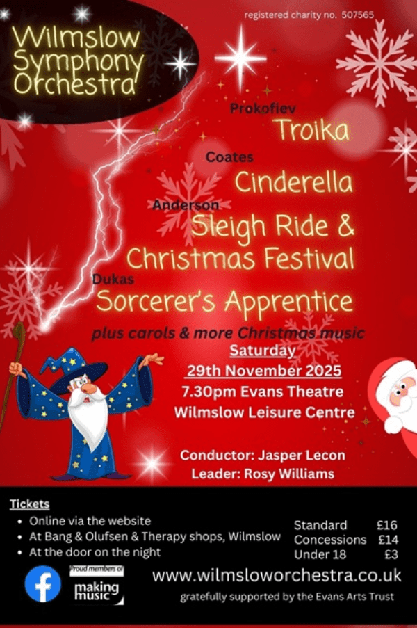 Wilmslow Symphony Orchestra Christmas Concert 2025