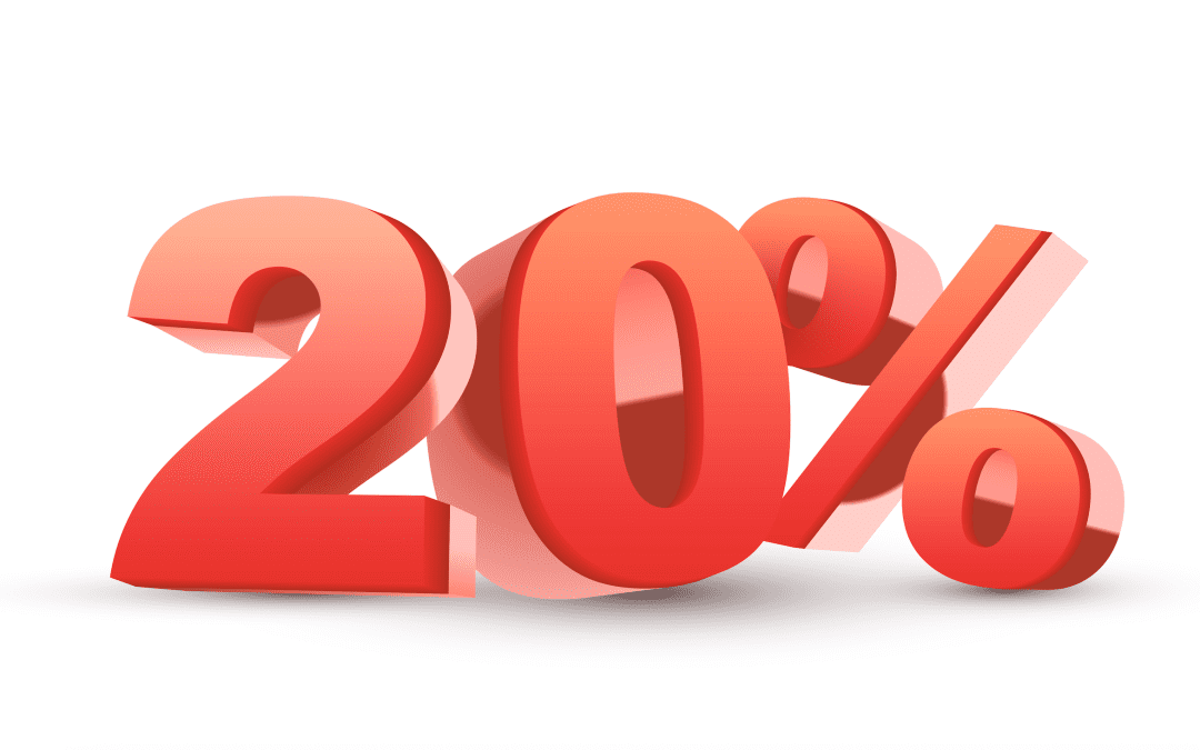 20% off