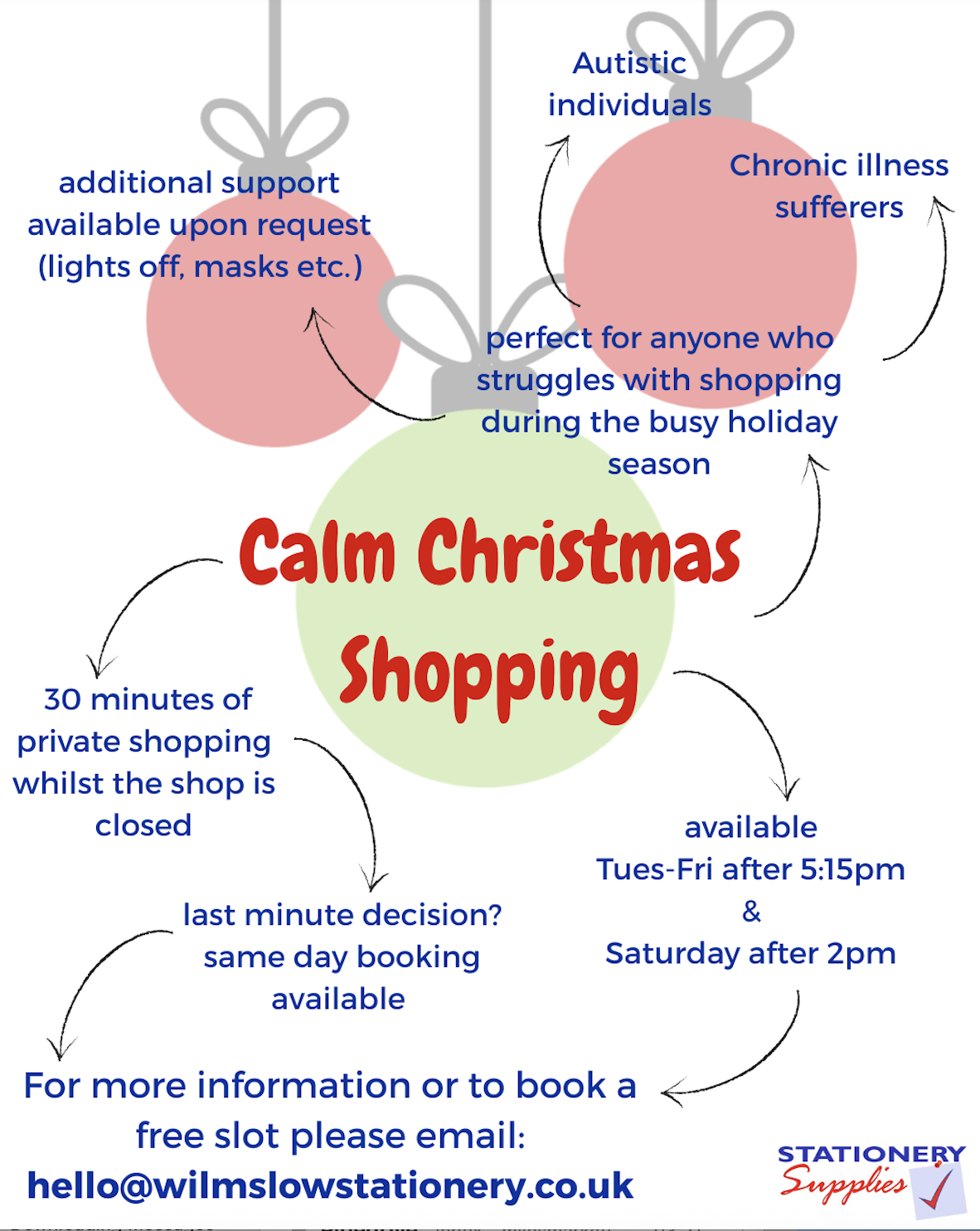 Calm Christmas Shopping at Stationery Supplies