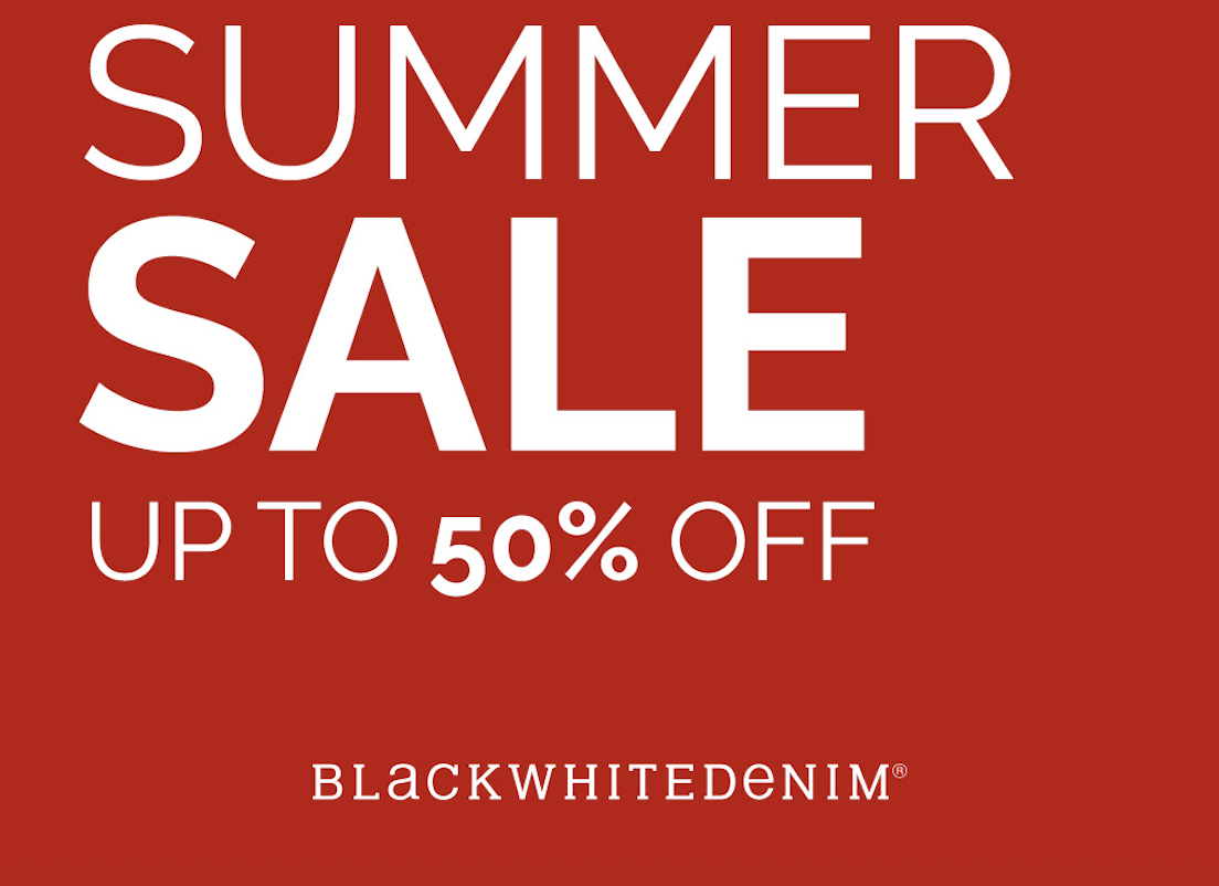 Black White Denim Summer Sale