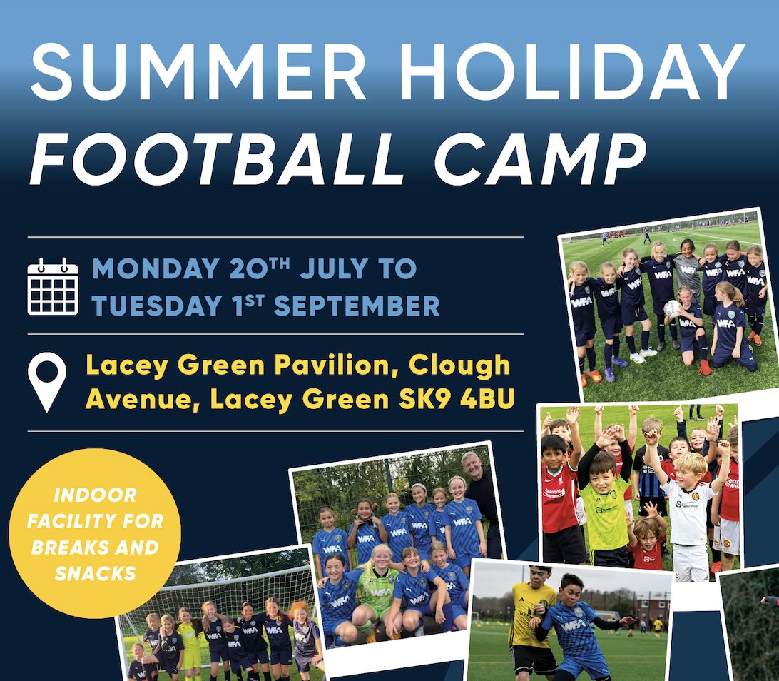 Summer Holiday Football Camp at Lacey Green Pavilion